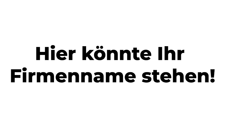 Hier könnte Ihr Name stehen!